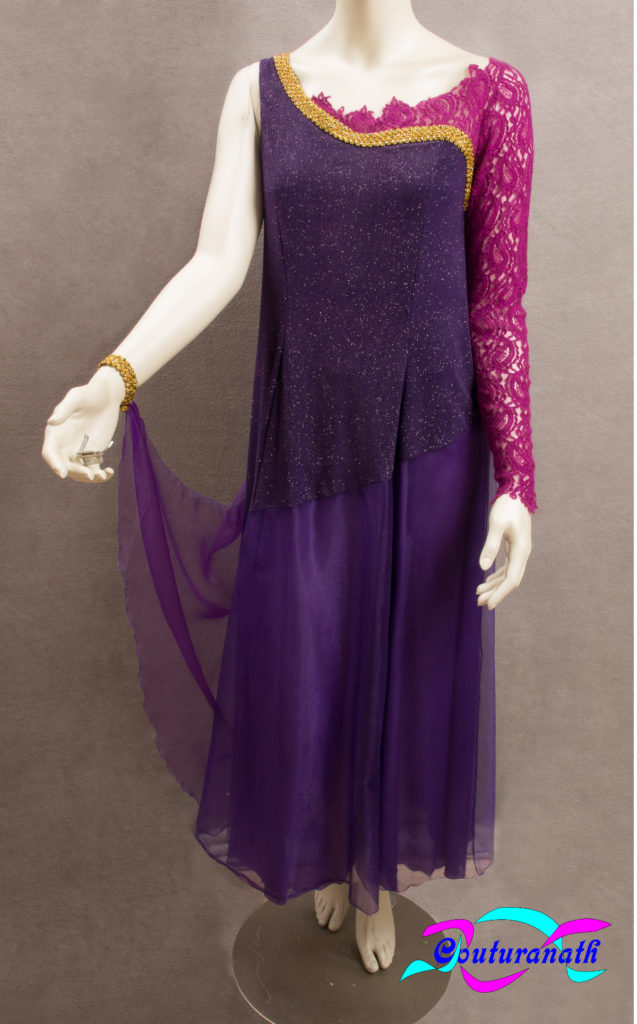 Robe de soirée mauve